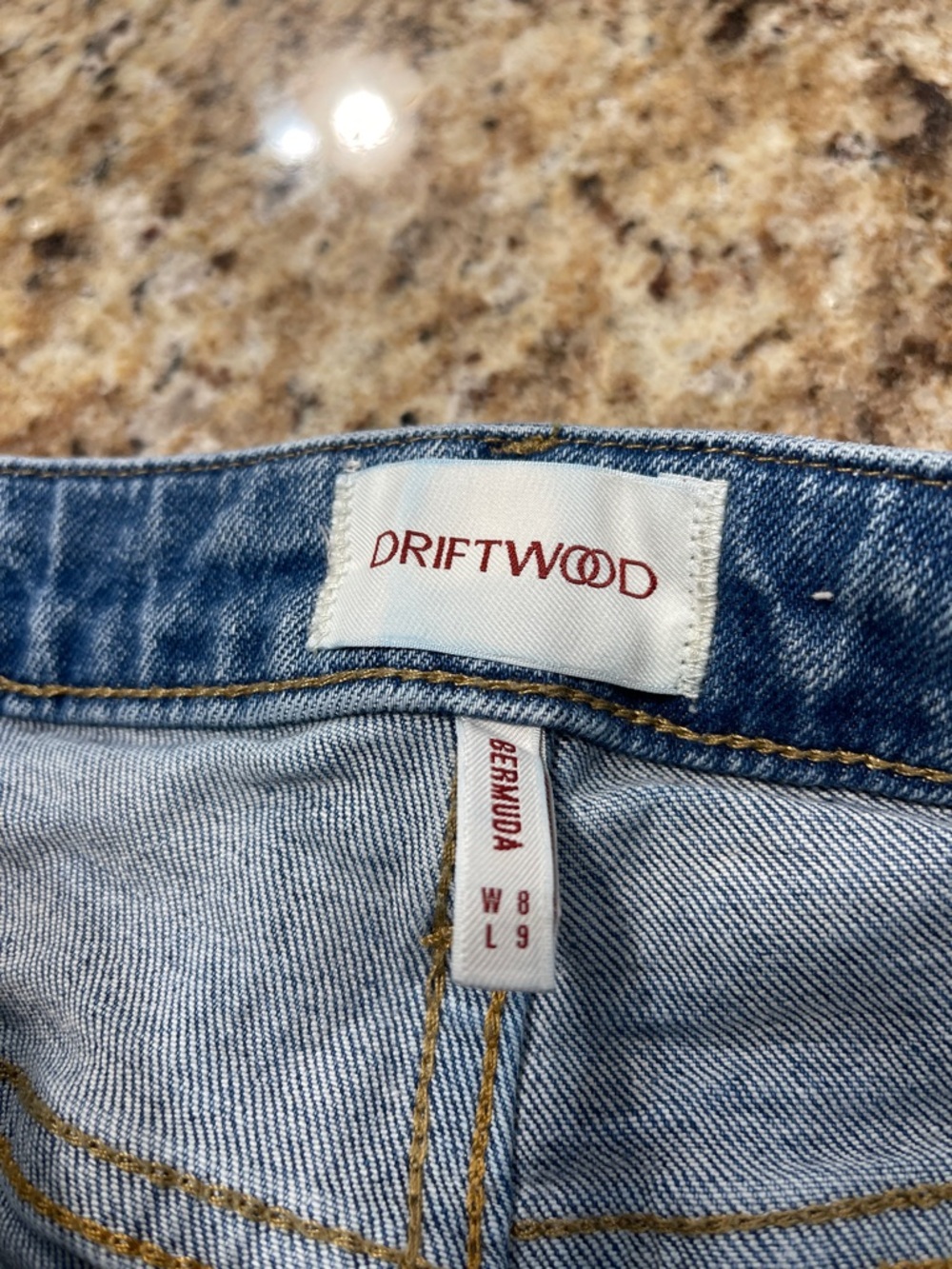 DRIFTWOOD Blue Embroidered Floral Jean Shorts - Picture 3 of 5